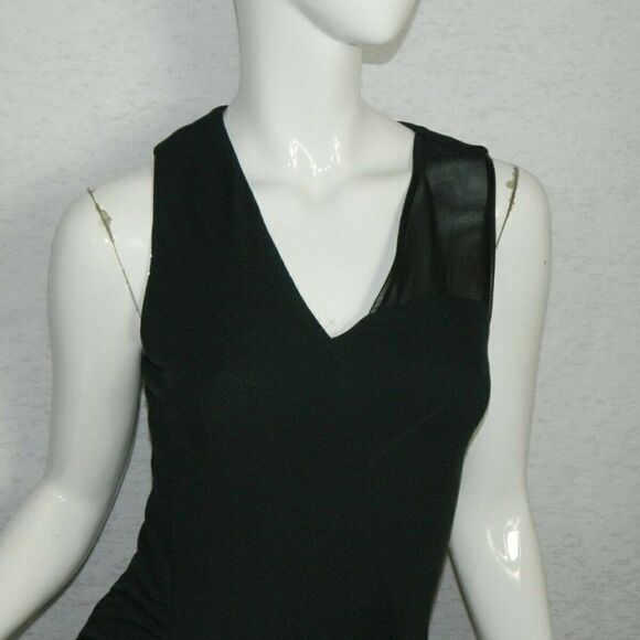 Yigal Azrouel Dress Green with Leather Trim Size 2‎ - Picture 8 of 16